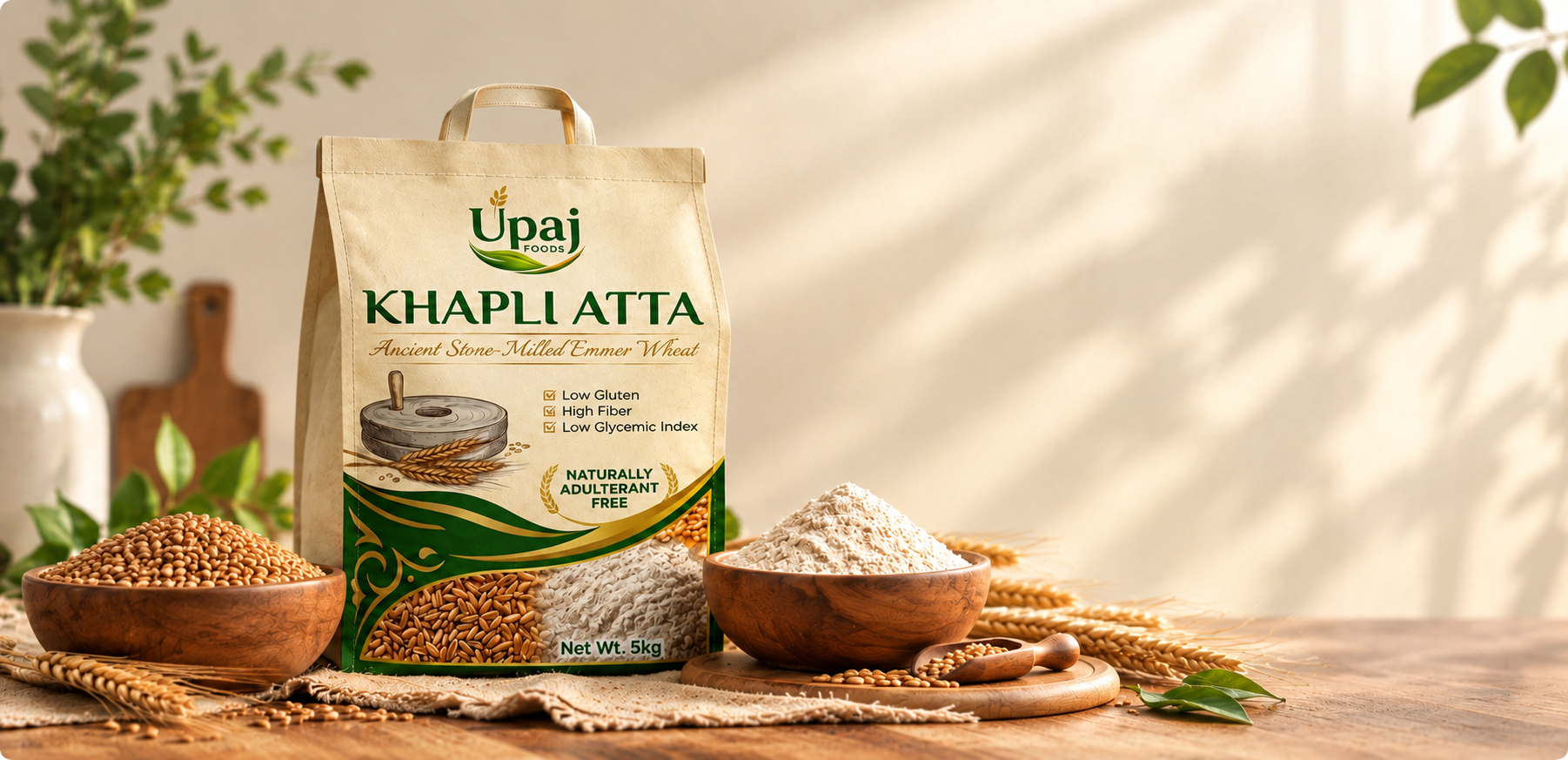 A2 Cow ghee Manufacturing Company in Noida - Upaj Food Khapli Atta